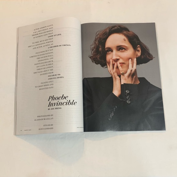 Vanity Fair Phoebe Waller-Bridge “Has Date Destiny” Issue July/Aug 2023 Magazine - Picture 2 of 11